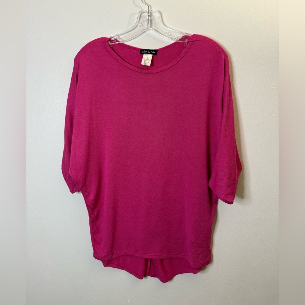 OLIVIA BLU Super Soft Lightweight Mauve Sweater  Plus Size S